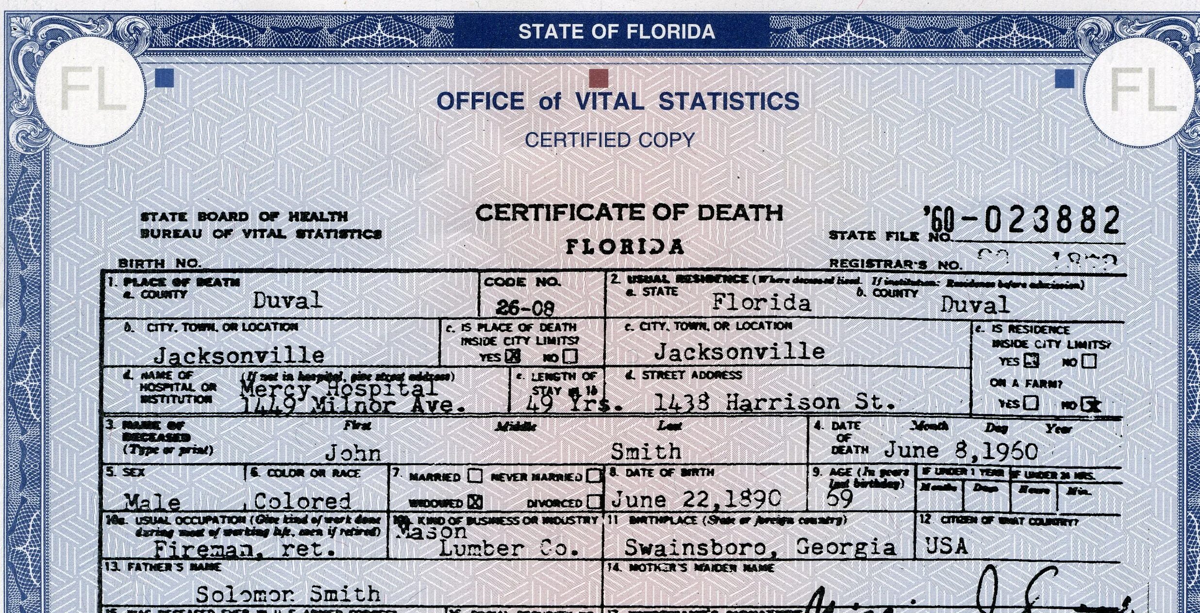 Us Death Certificate. Birth Certificate Florida. Death Certificate in England.