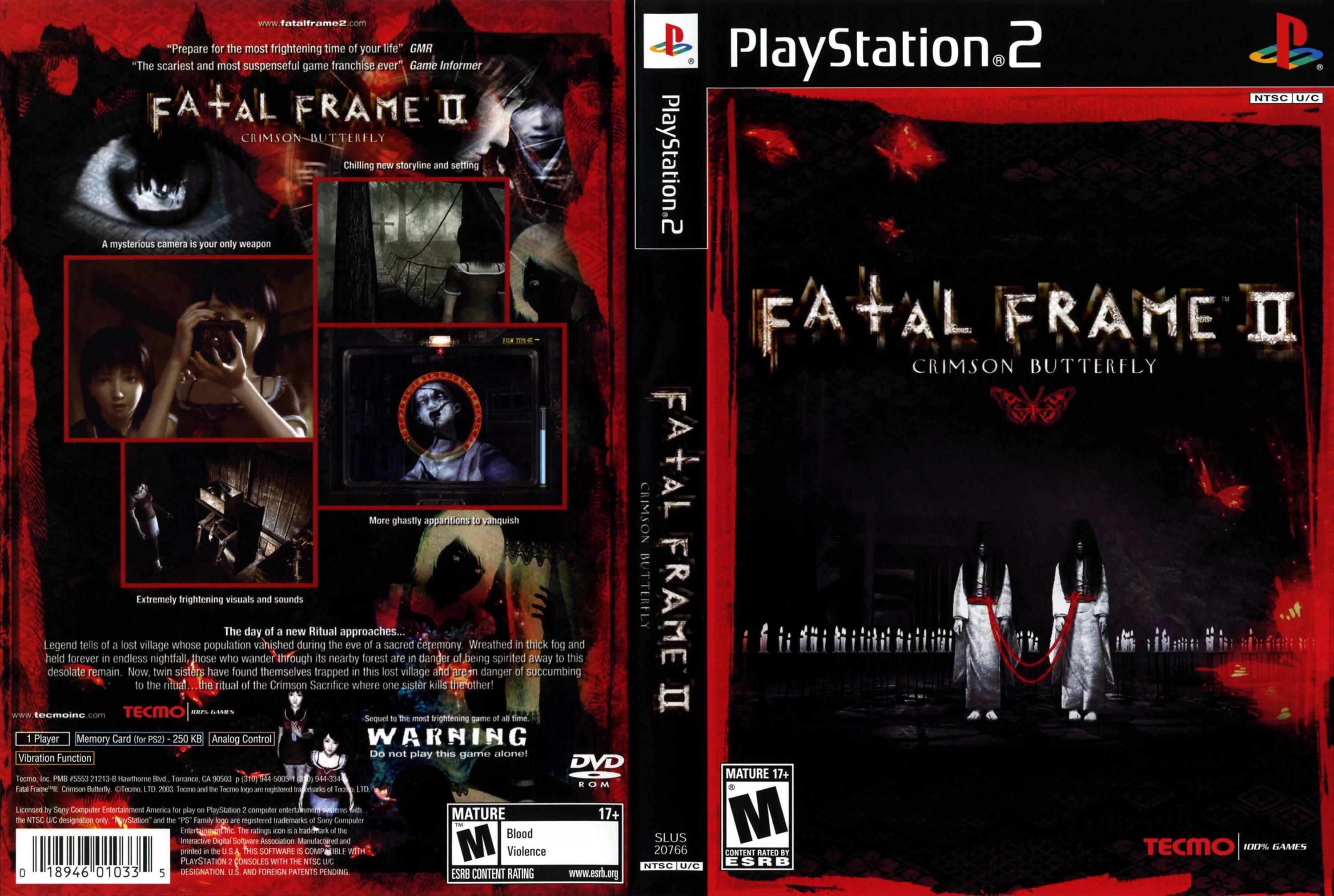 Fatal internal. Project Zero II ps2 диск. Fatal frame 2 диск. Fatal frame 2 обложка. Fatal frame 1 ps2 обложка.