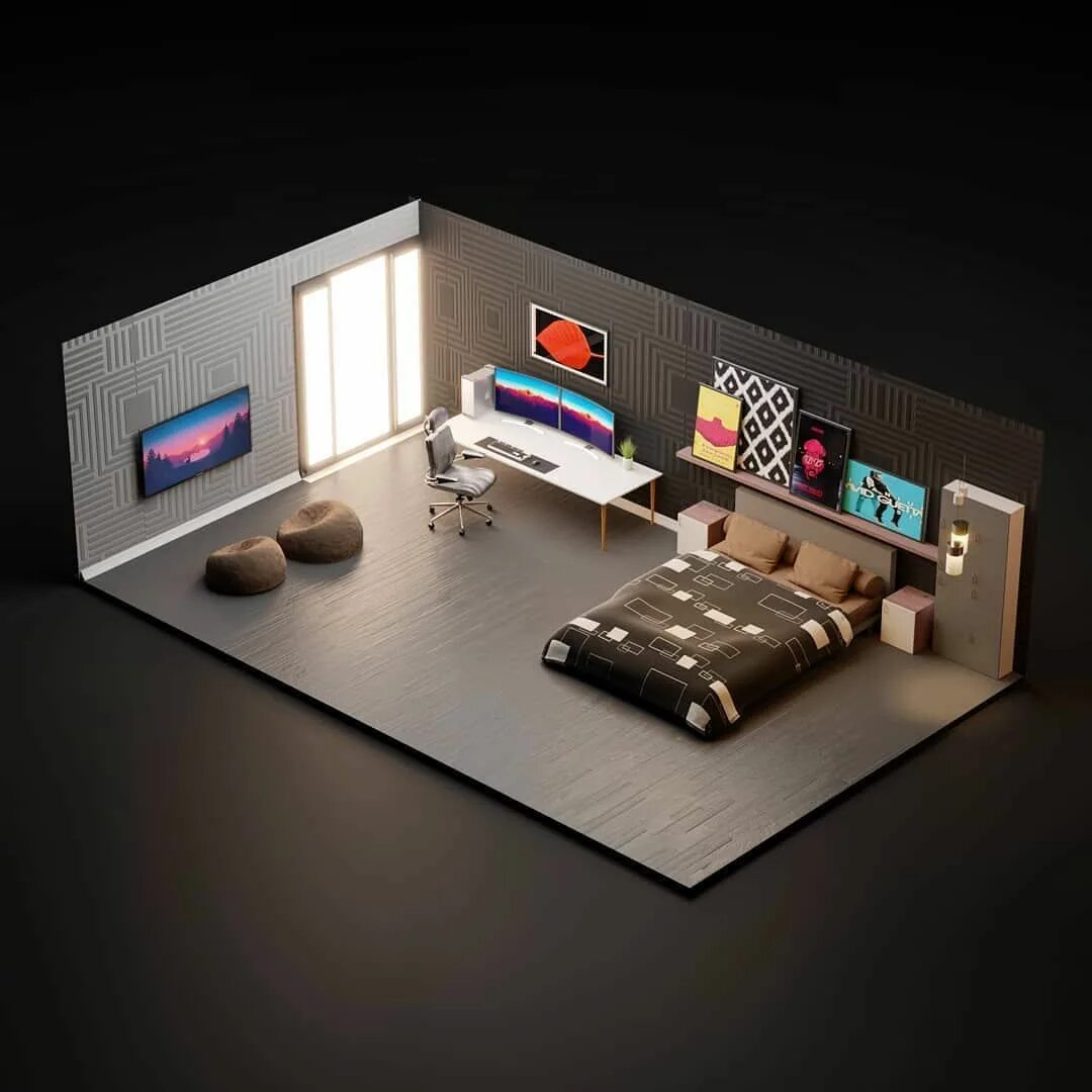 3d room