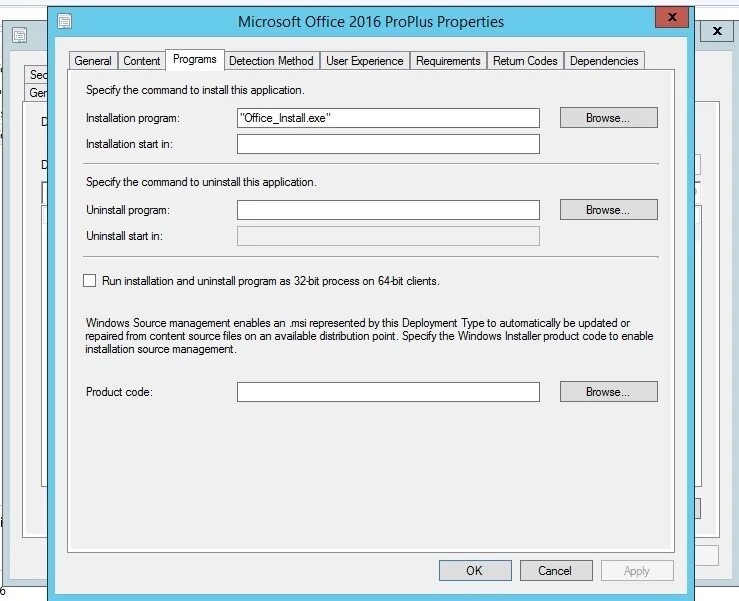 Installation was started. Office 2016 deployment Tool. Установщик файлов. CMTRACE SCCM. Windows x64 MSI installer.