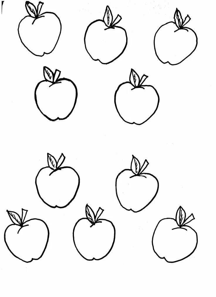 Fruit coloring pages