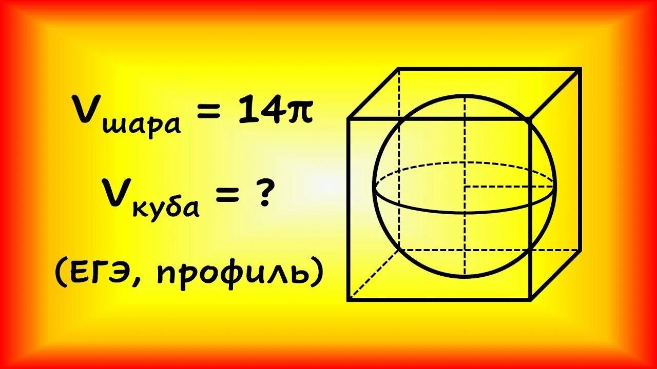 Объем шара в кубе формула. Объем шара. Объем Куба. Шар вписанный в Кубе. Куб вписан в шар.