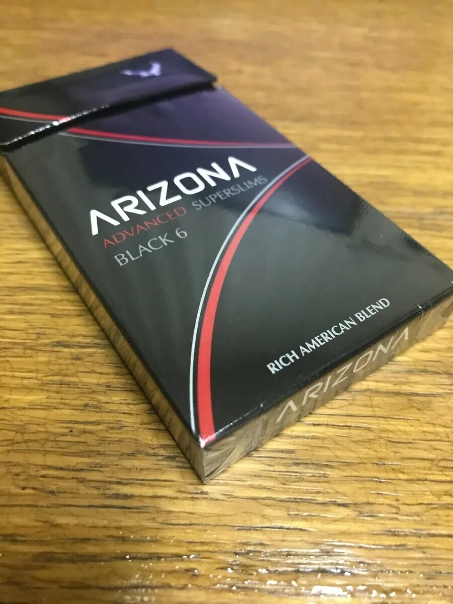 Сигареты Arizona Advanced SUPERSLIMS Black 6. Недорогие сигареты. Недорогие тонкие сигареты. Белорусские сигареты Аризона.