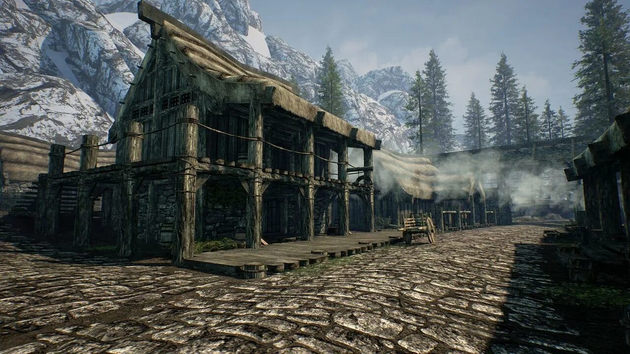 Ривервуд Unreal engine. The Elder Scrolls v: Skyrim локации. Скайрим Unreal engine 5. Анриал 4 скайрим.