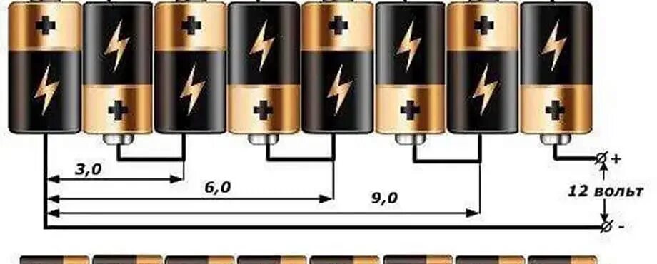 Три батарейки последовательно. Схема подключения 6 пальчиковых батареек. Схема соединения батареек пальчиковых. Последовательное соединение батареек 3 вольта. Последовательное соединение батареек 1.5 вольта.