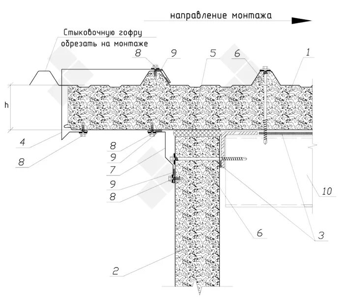 Стык соединения кровельных сэндвич панелей. Крепление сэндвич панелей внутренний угол. Герметизация кровельных сэндвич панелей. Схема монтажа кровельных сэндвич панелей.