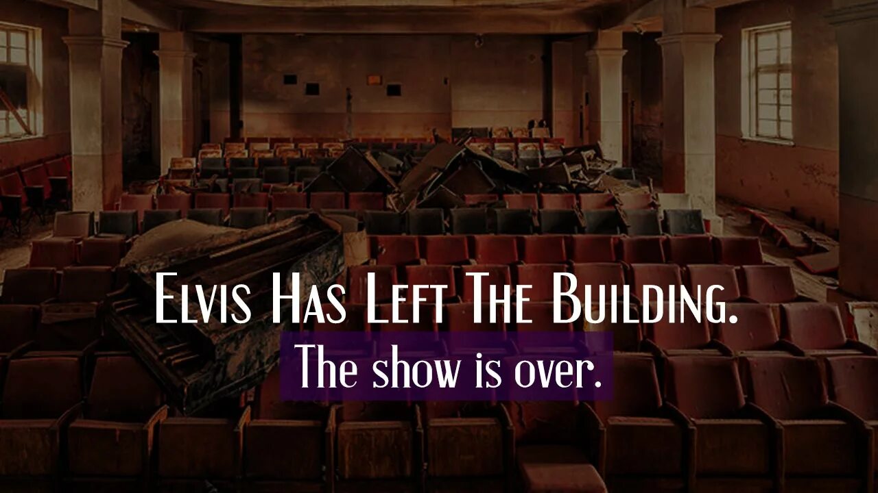 A month has left. Elvis has left the building идиома. elvis has left the building. elvis has left the building 2004. elvis has left the building (expression).