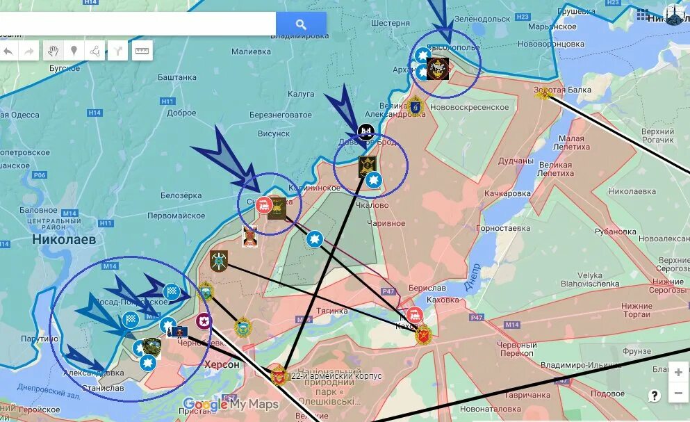 Херсонское направление на карте боевых действий. Наступление на Херсон. Бои на Херсонском направлении. План наступления ВСУ. Наступление ВСУ на Херсон карта.