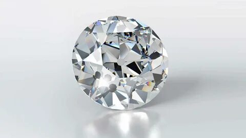 Illustration of an antique cut diamond.