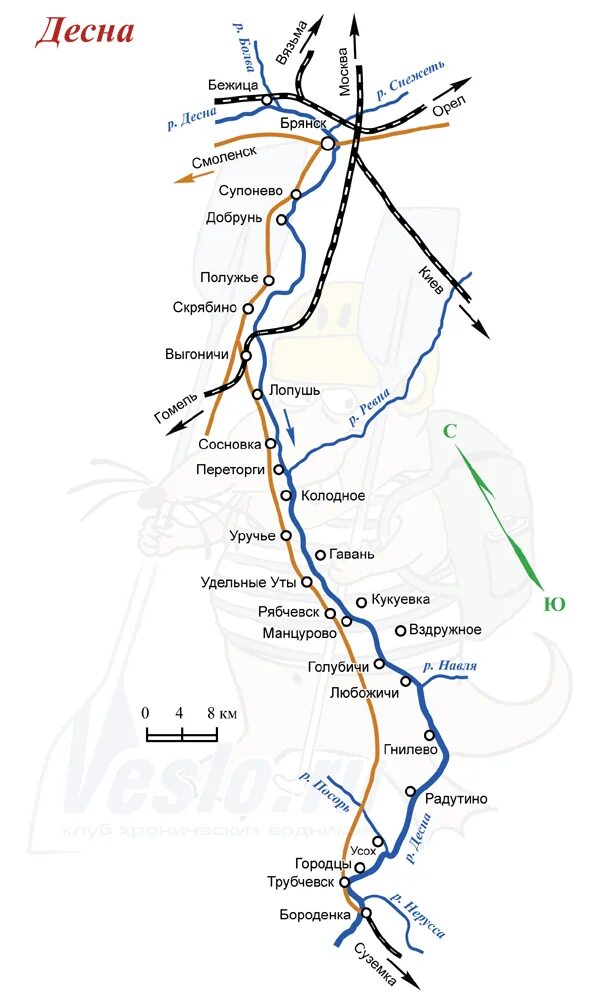 Река десна карта схема. Схема реки десна брянск. Куда течет река десна в брянске схема. Река десна схема протекания брянск. Река десна брянск куда впадает схема.