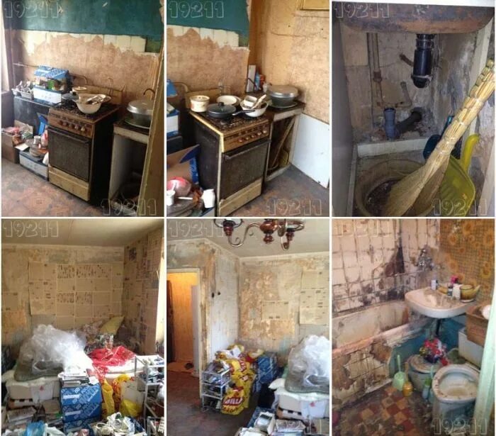 Коммунальное убийство. Обстановка в квартире. Убитая хрущевка. Квартира в плохом состоянии. Убитая квартира.