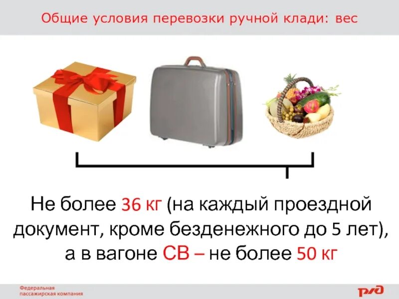 Багаж в поезде сколько можно взять