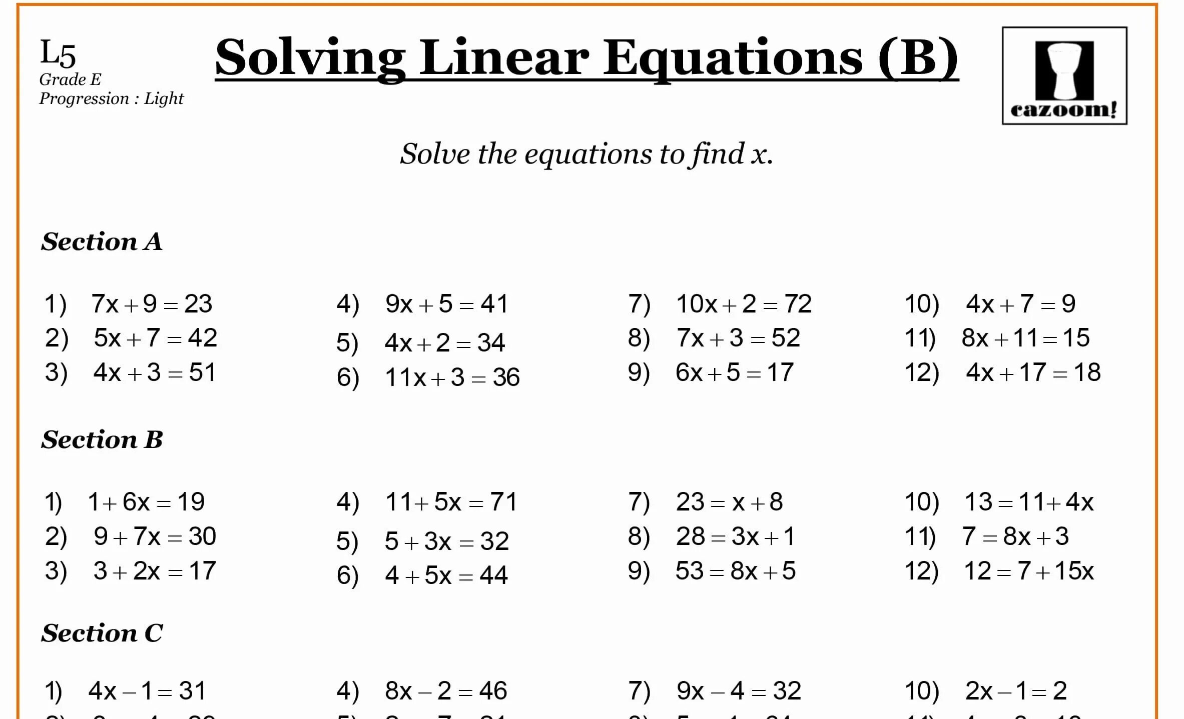 7 grade worksheets. 7th Grade Math Worksheet. Linear equation. Equations Math Worksheet. Math 7 Grade.