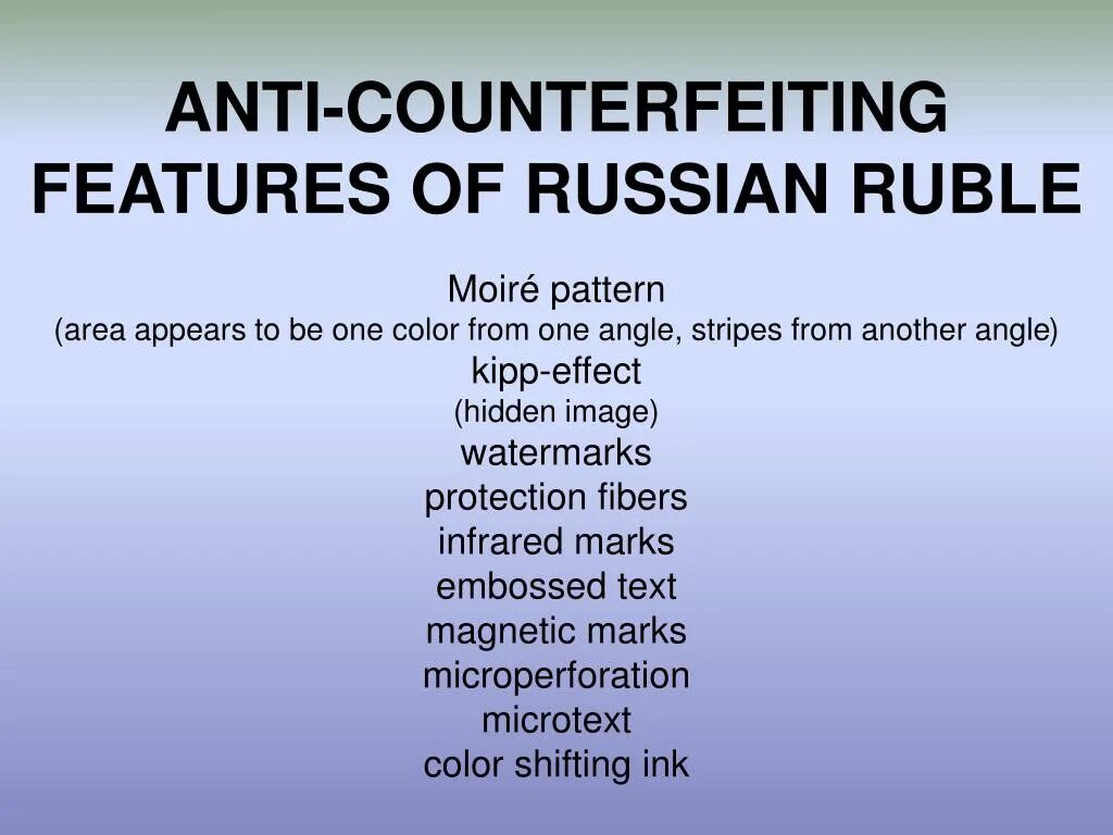 Russian featured. Russian features. Counterfeiting. Russia features.