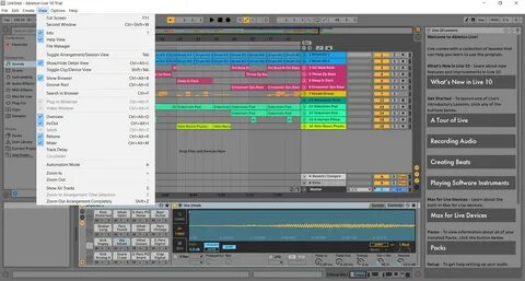 Сочетание клавиш в ableton live