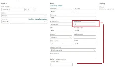 Your billing address