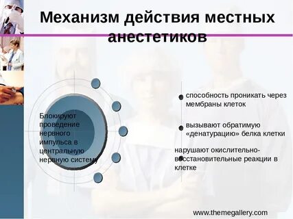 Усиливает действие местных анестетиков
