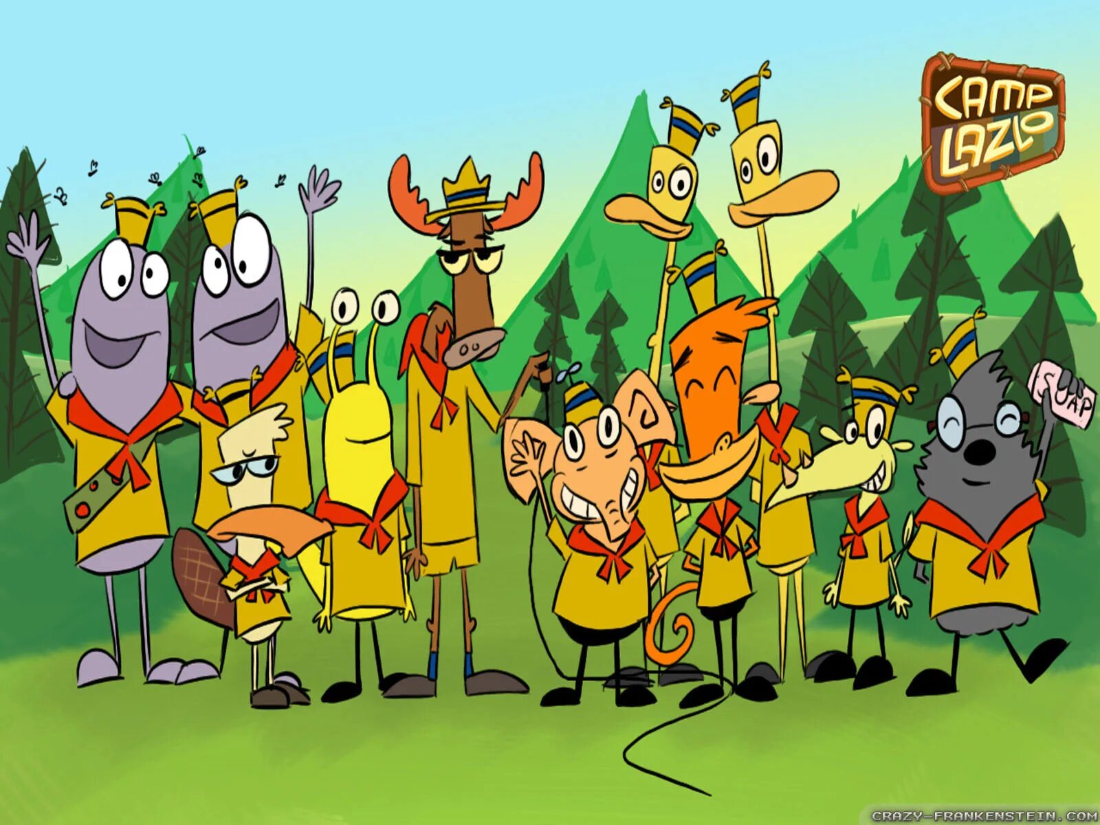 Camp lazlo. Camp Lazlo - лагерь Лазло. Картун нетворк лагерь Лазло. Лагерь Лазло СЛИЗНЯК.