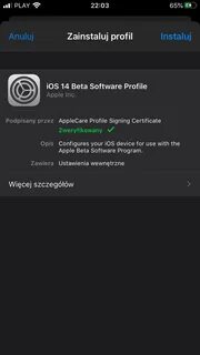 Profile downloaded