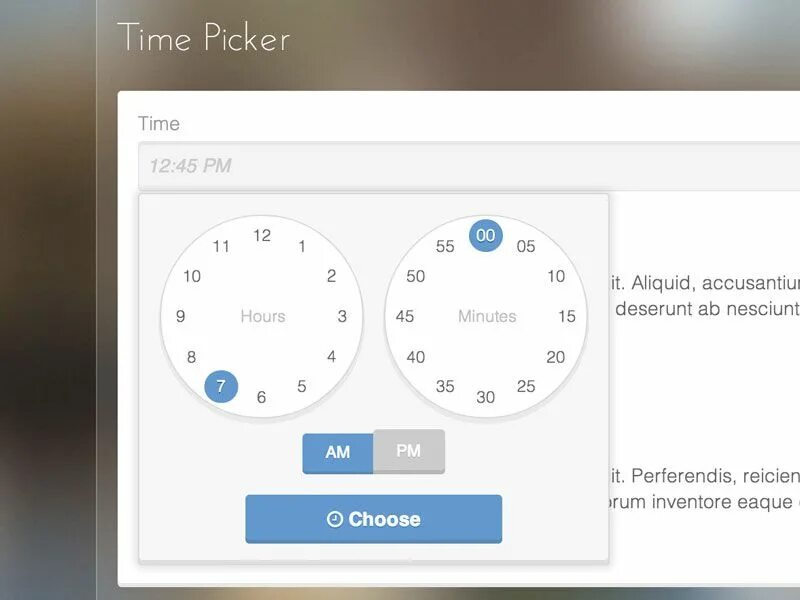 Timepicker. Выбор времени UI. Время UI. UI timepicker.