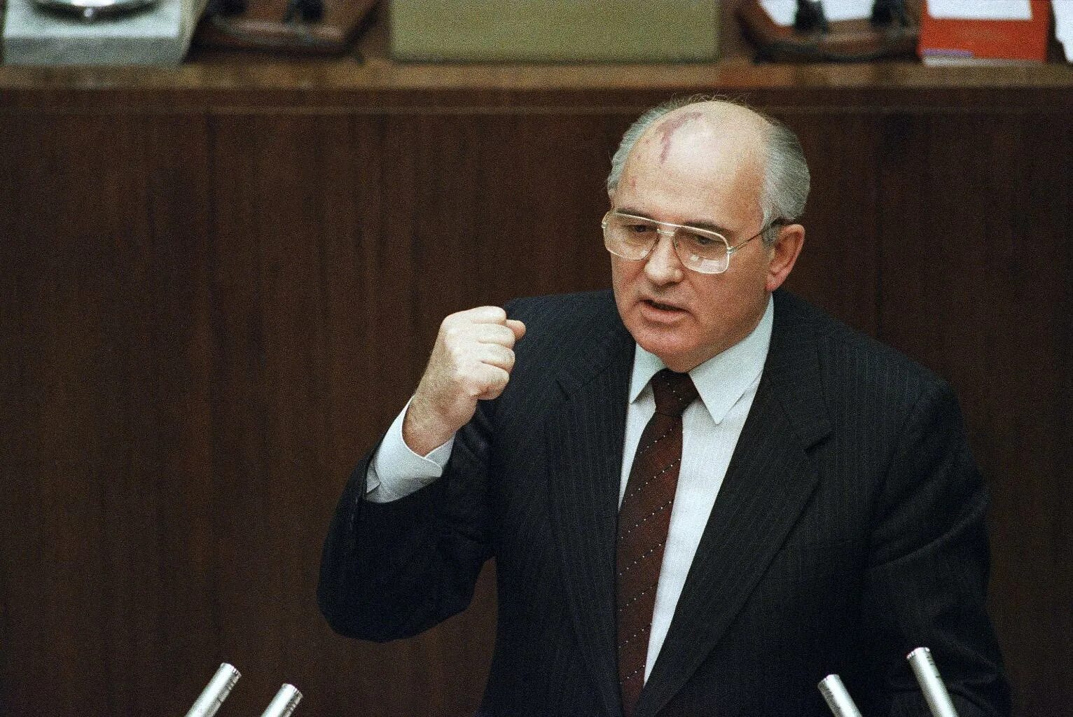 Мс горбачев. Горбачев 1991.