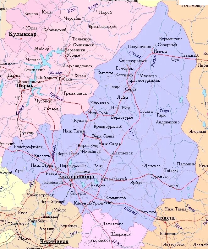 карта свободного свердловской