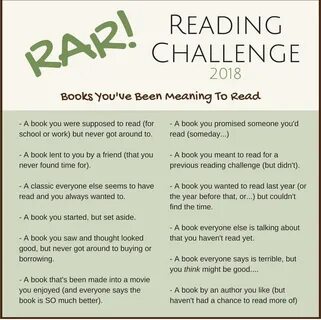 Reading challenge 2018