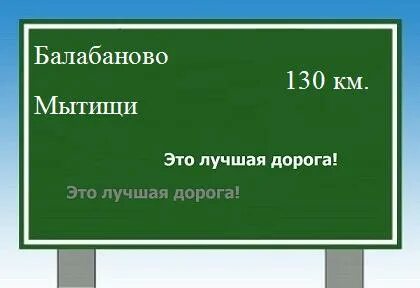Расстояние между мытищи