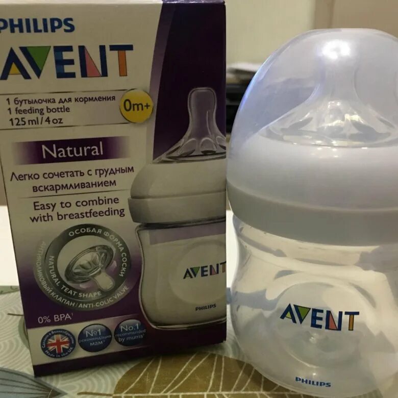 Бутылочка philips avent natural