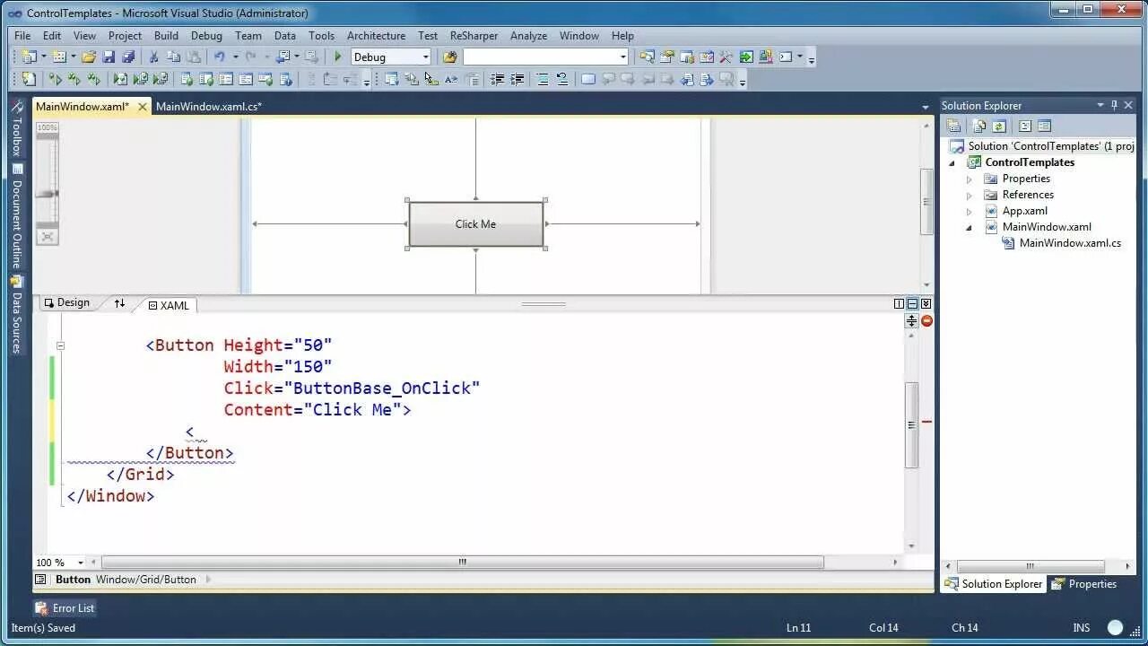 Wpf click. Controltemplate в c# wpf. buttonbase. templates in wpf. wpf work with db.