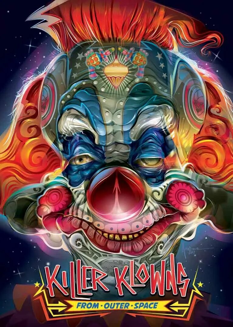 Killer klowns the game. Killer Klowns from Outer Space 1988. Killer Klowns from Outer Space poster. Клоуны-убийцы из космоса 1988.