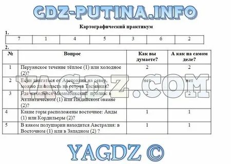 География 3 класс вопросы