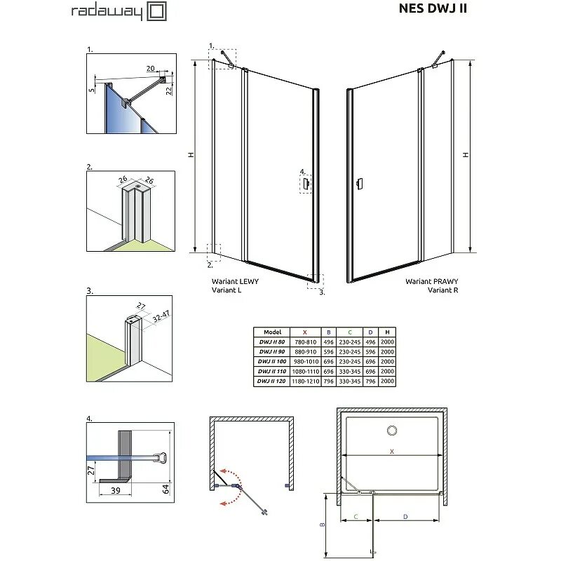 Душевая дверь 80 см. Душевая перегородка Radaway idea Black DWJ R 110. 386071-03-01l. Radaway Arta DWJ II. Carena DWJ Radaway монтаж.