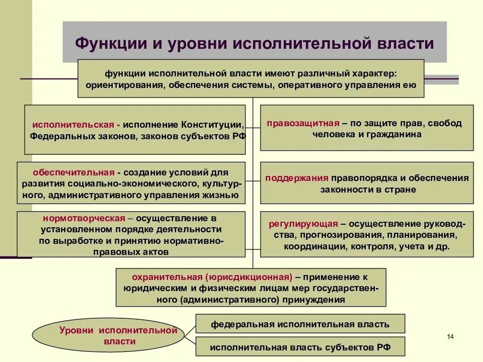 Функции исполнительной власти. Функции органов исполнительной власти РФ. Признак деятельности органов исполнительной власти. Понятие и отличительные признаки органа исполнительной власти.