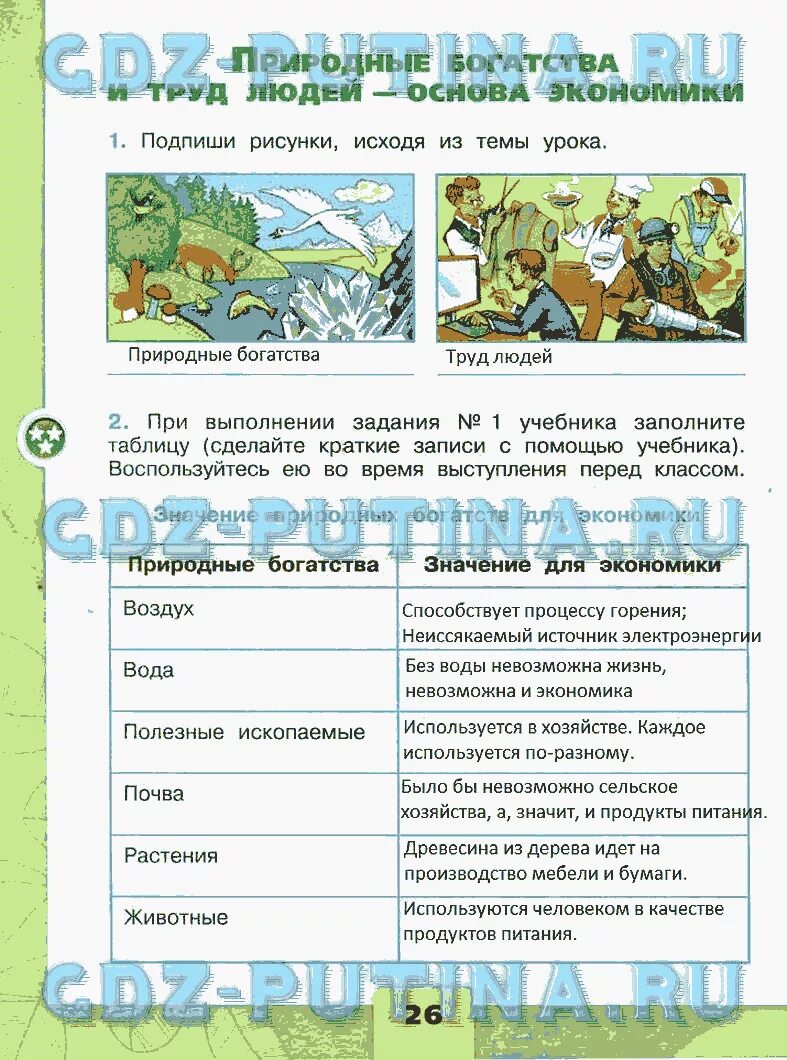 Таблица природные богатства 3 класс окружающий. Природа богатства и труд людей основа экономики. Природные богатства и труд людей – основа. Значение природы богатств для экономики. Что такое труд окружающий мир третий класс.