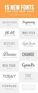New fonts