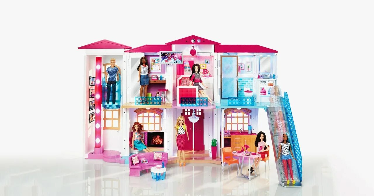 Дом мечты Барби. Домик Барби внутри. Домики для Барби изнутри. Домик Барби мультяшный.
