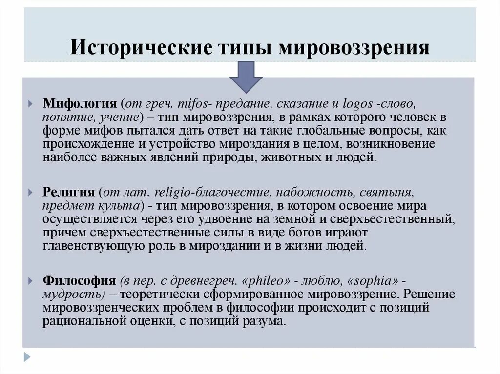 Исторические типы мировоззрения. Исторические типы мировоззрения в философии. Историяескиетипы мировоззрения. Исторические типы мирровоз. Тип мировоззрения миф