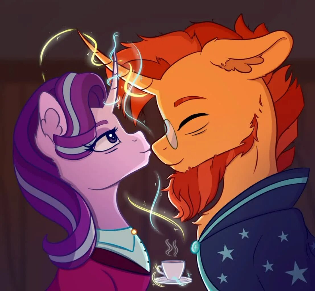 Санберст и Старлайт. Старлайт Глиммер и санберст любовь. Starlight Glimmer × Sunburst. Старлайт и санбёрст арты. Старлайт и санберст