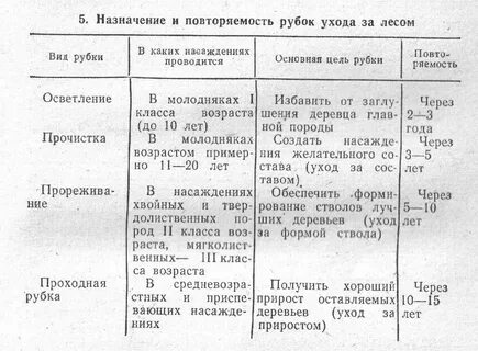 Правила рубки древесины