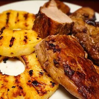 Мясо свинины с ананасом
