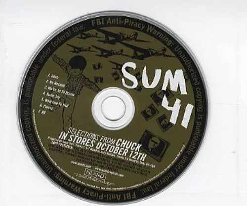 Cd 41. Sum 41 Chuck. Sum 41 Chuck альбом. Sum 41 Chuck обложка альбома. Sum 41 2004 - Chuck Cover.