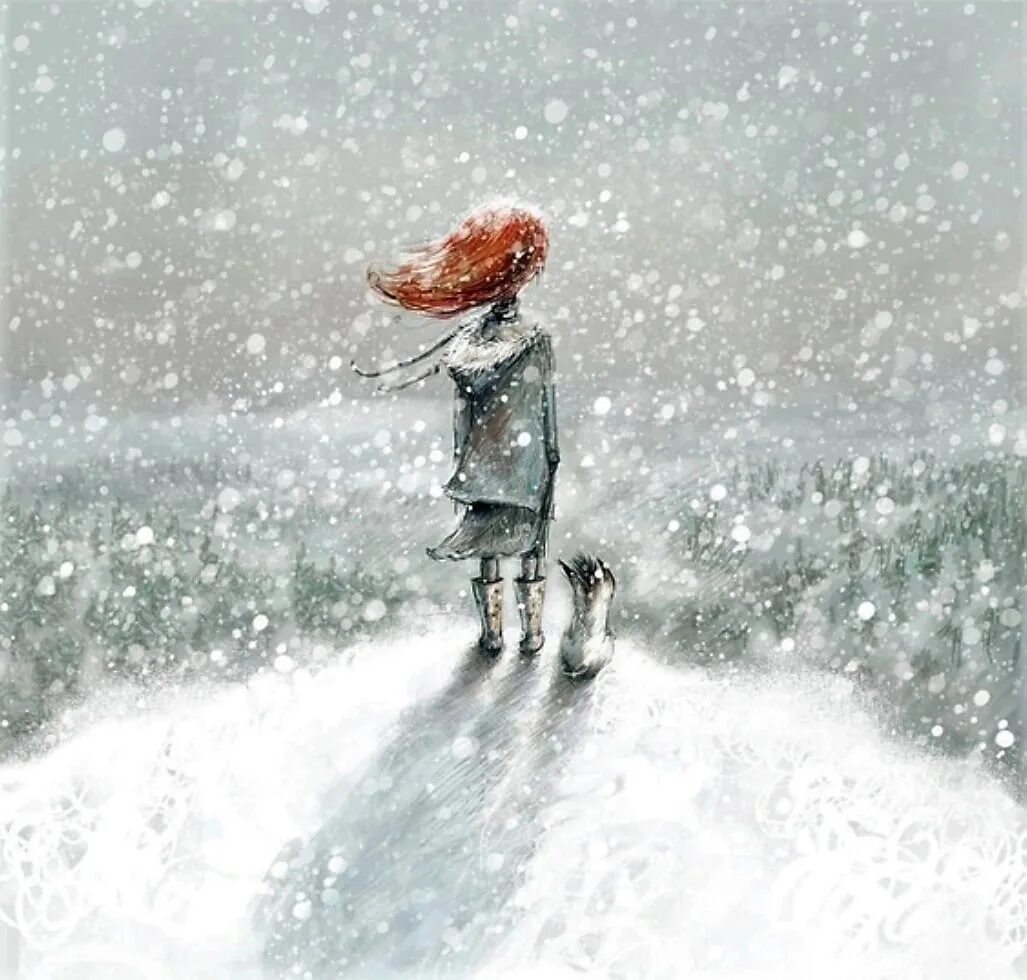 Время дебош и на душе зима. Женщина у зимнего окна. Снежная метель. Время дебош и на душе зима. Чудесной зимы.