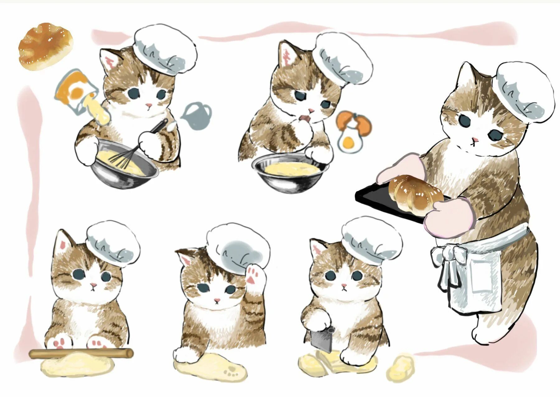 Рисунки с милыми котиками с одеждой. Котики mofu. котики с одеждой и с едой. кошка в одежде иллюстрация. mofu sand котики.