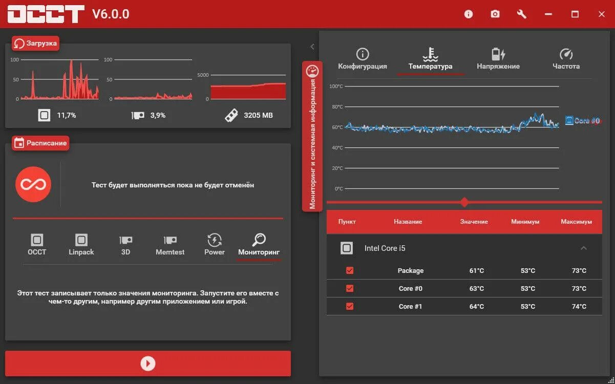 Программы для стресс теста компьютера. Программа OCCT. Стресс тест OCCT. Проги для теста процессора. OCCT тест процессора.