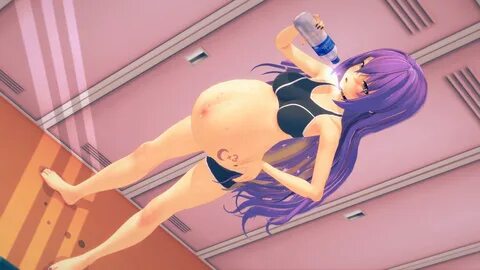 Pregnant hentai swimsuit.