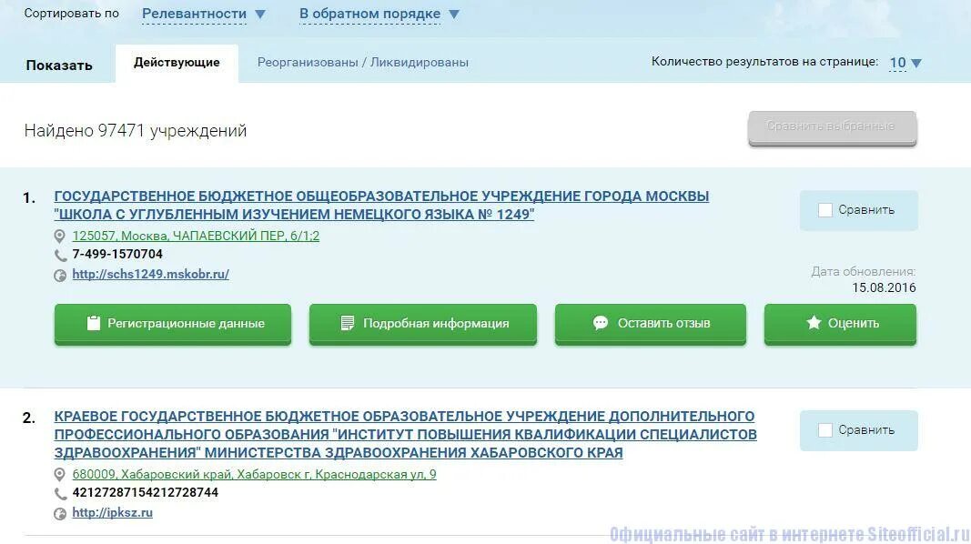 Заведения поиск по сайту. Заведения поиск по сайту