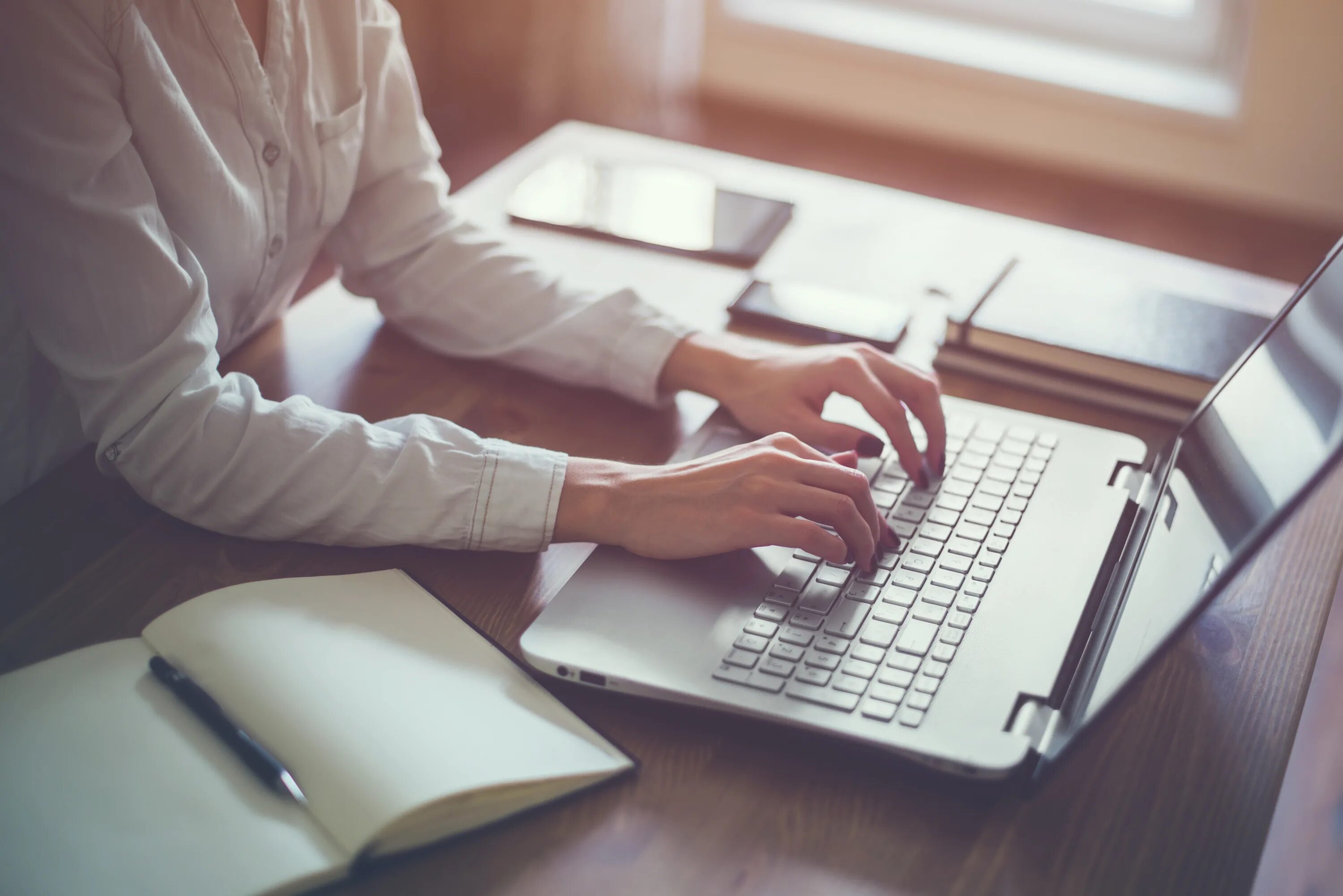 Work on computer
