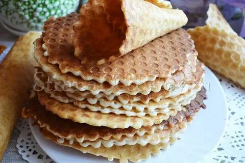 Вкусные тонкие вафли