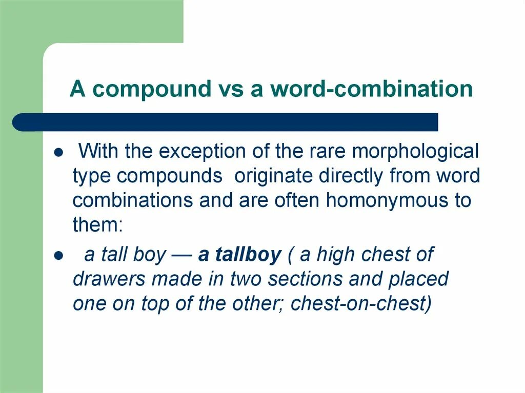 Words and Word combinations. What is Word combination. Word combination Definition. Compounds and Word combinations.